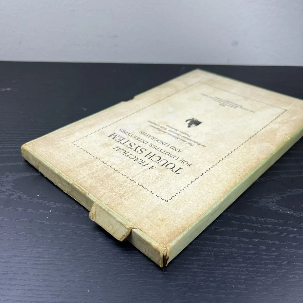 A Practical Touch System for Linotypes Intertypes & Linographs 1938 Printing Boo